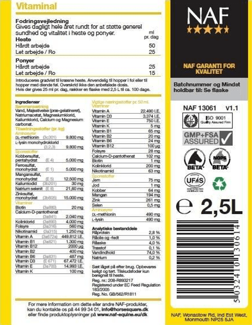 Hovedbilde NAF Vitaminal 2,5L