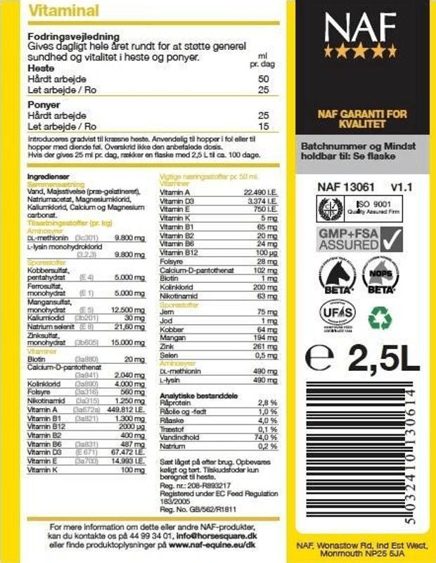 NAF Vitaminal 2,5L