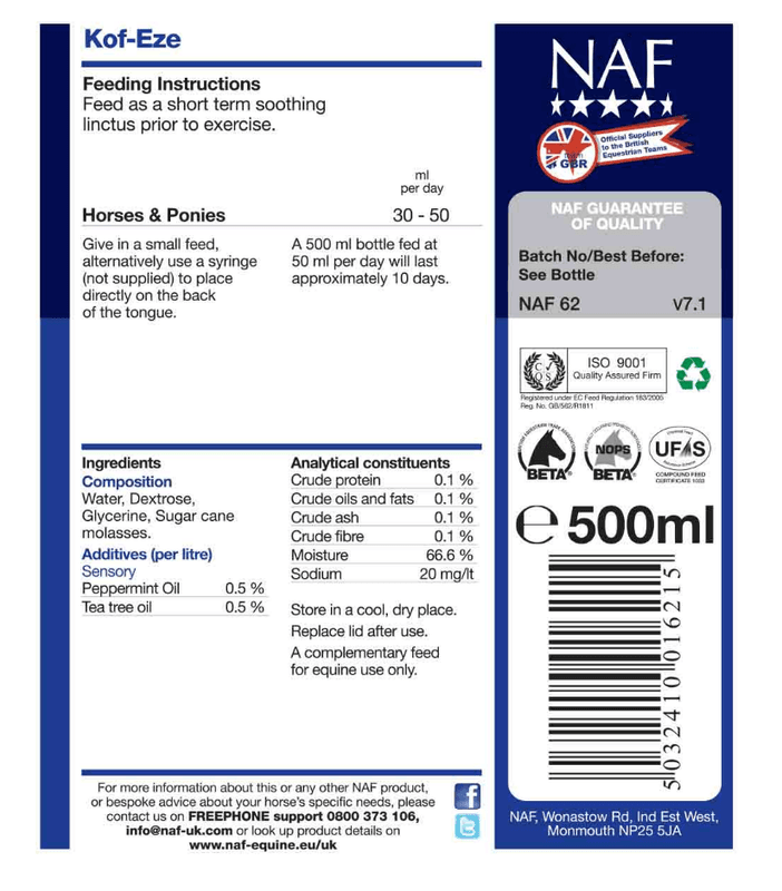 NAF Kof Eze 500ml