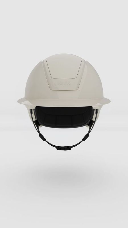KASK Nemesi Silk Beige Wide Peak Shine inkl. liner