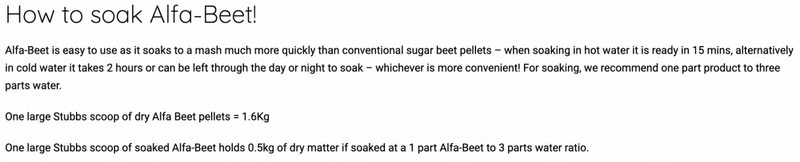 Dengie Alfa Beet 20kg