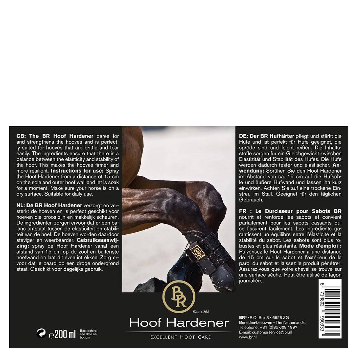 BR Grooming Hoof Hardener 200ml