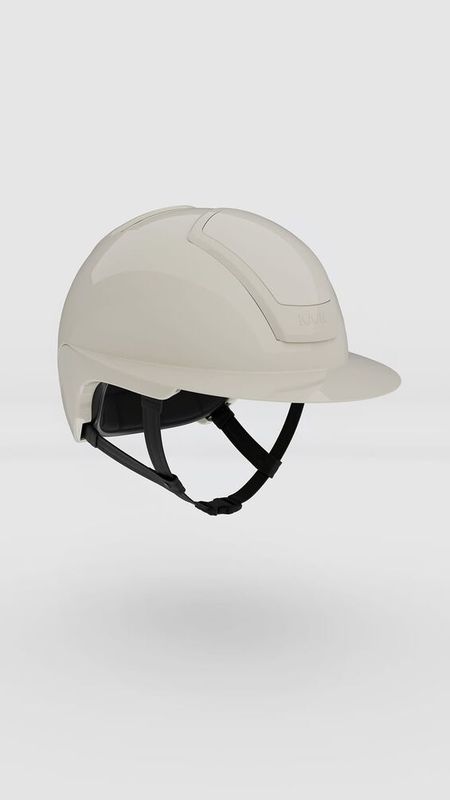 KASK Nemesi Silk Beige Wide Peak Shine inkl. liner
