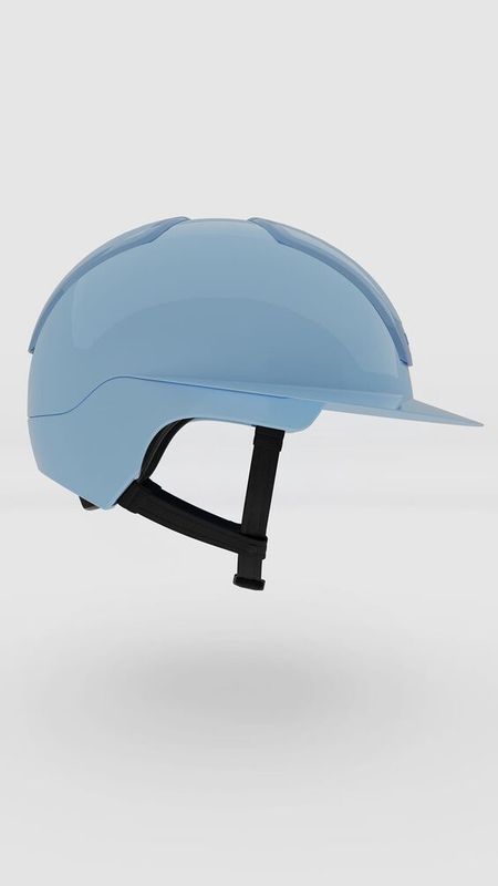 KASK Nemesi Soft Blue Wide Peak Shine inkl. liner