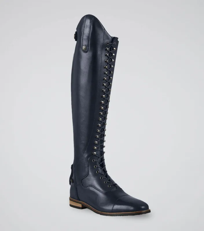 PE Womens Lace Front Tall Leather Riding Boot