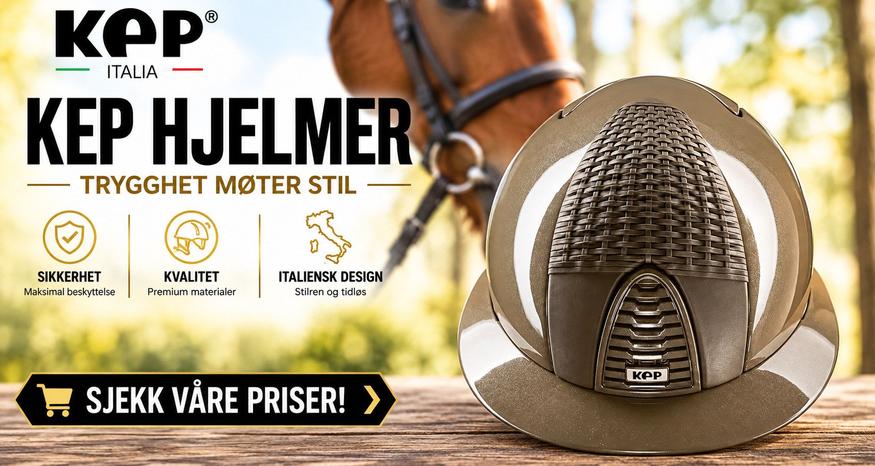 KEP ridehjelmer