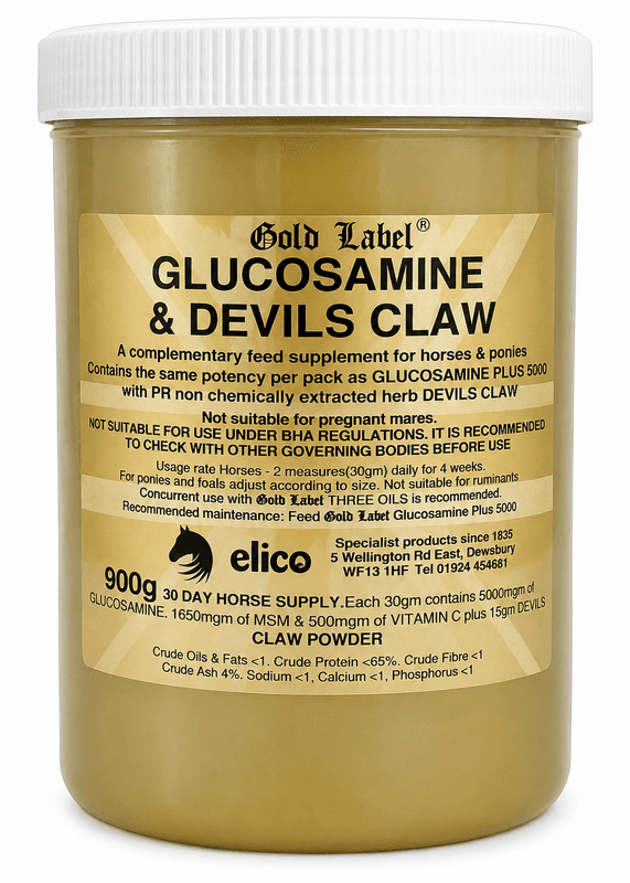 Gold Label Glucosamine and Devils Claw 900 g